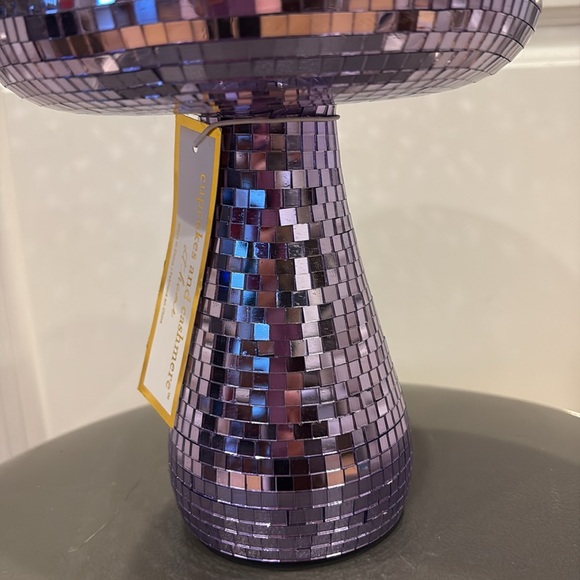 New Cupcakes and Cashmere Lavender/Purple Disco Mushroom Decor - 9" Tall - Picture 5 of 9